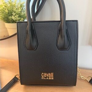 Cavalli Class Black Mini crossbody Bag